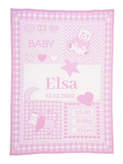 Personlig babyfilt - Oxen filt med namn oxen cuddleclouds