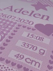Personlig babyfilt - Vågen Personlig babyfilt - Vågen