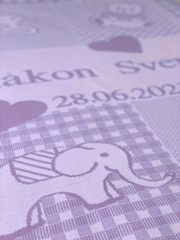 Personlig babyfilt - Vågen Personlig babyfilt - Vågen