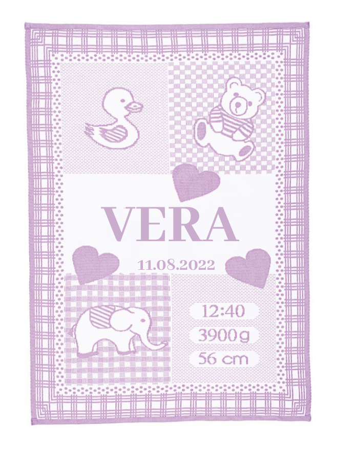 babyfiltar personliga med namn